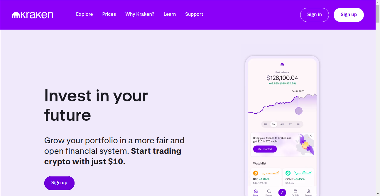 Kraken Crypto Best List Home Page