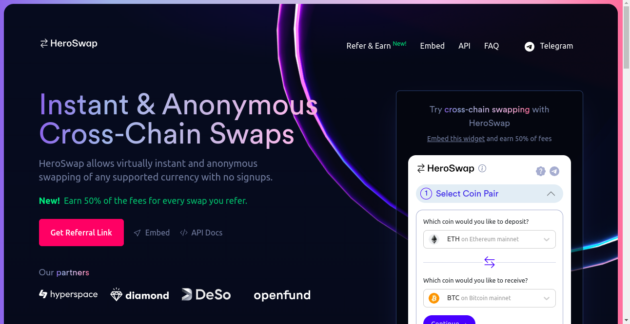 HeroSwap Crypto Best List Home Page