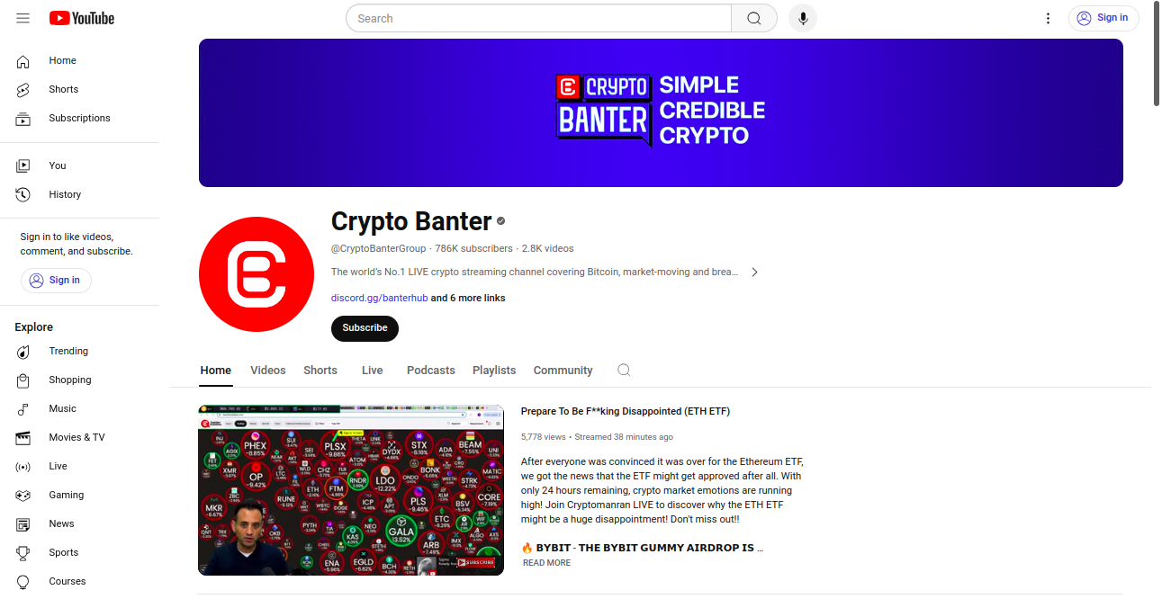 Crypto Banter Crypto Best List Home Page