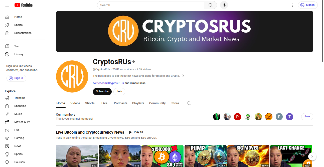 CryptosRus Crypto Best List Home Page