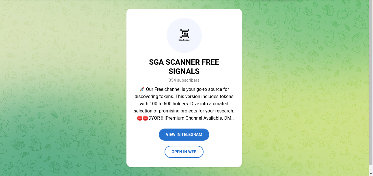 SGA SCANNER FREE SIGNALS Crypto Best List Home Page