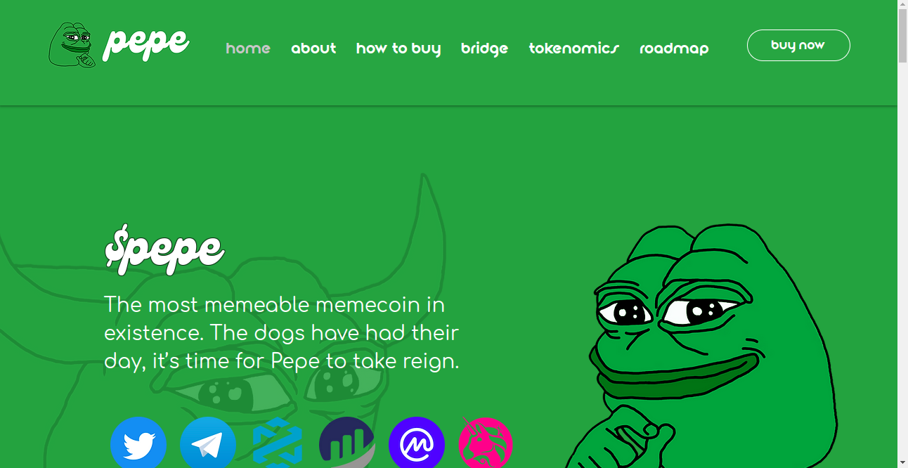 Pepe Crypto Best List Home Page