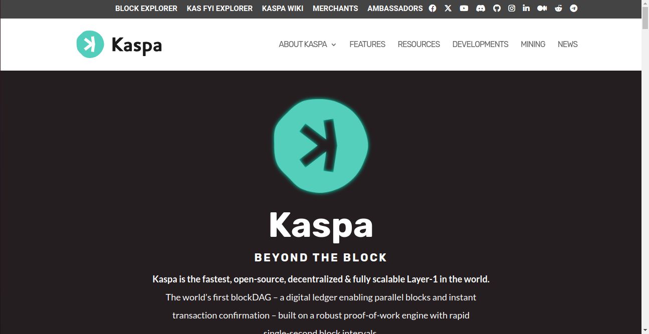 Kaspa Crypto Best List Home Page