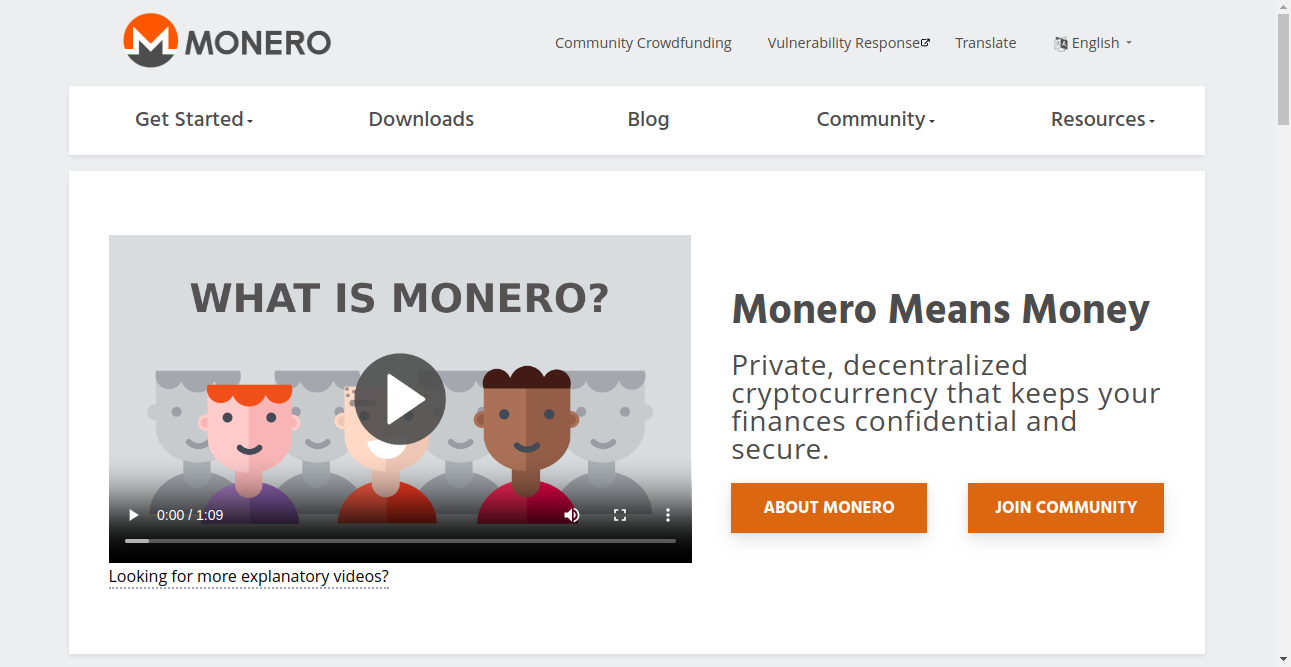 Monero Crypto Best List Home Page